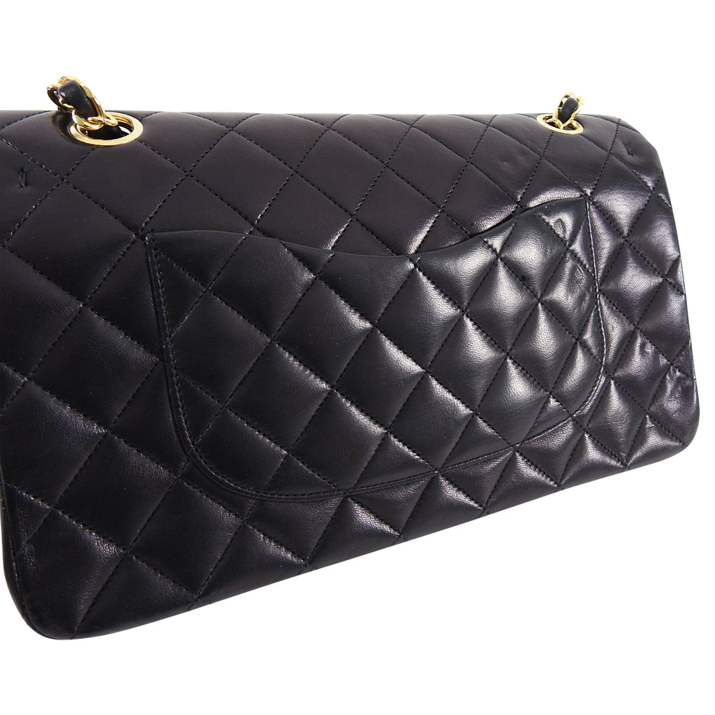 Chanel Vintage 1989-1991 Medium Lambskin Double Flap Bag