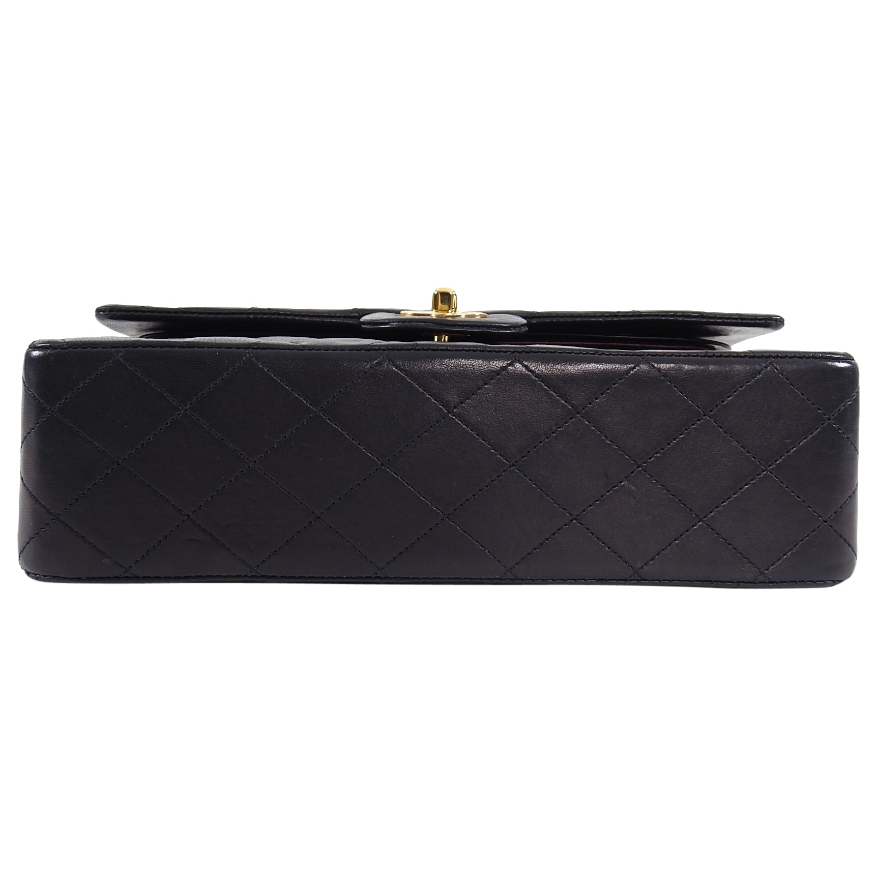 Chanel Vintage 1989-1991 Medium Lambskin Double Flap Bag