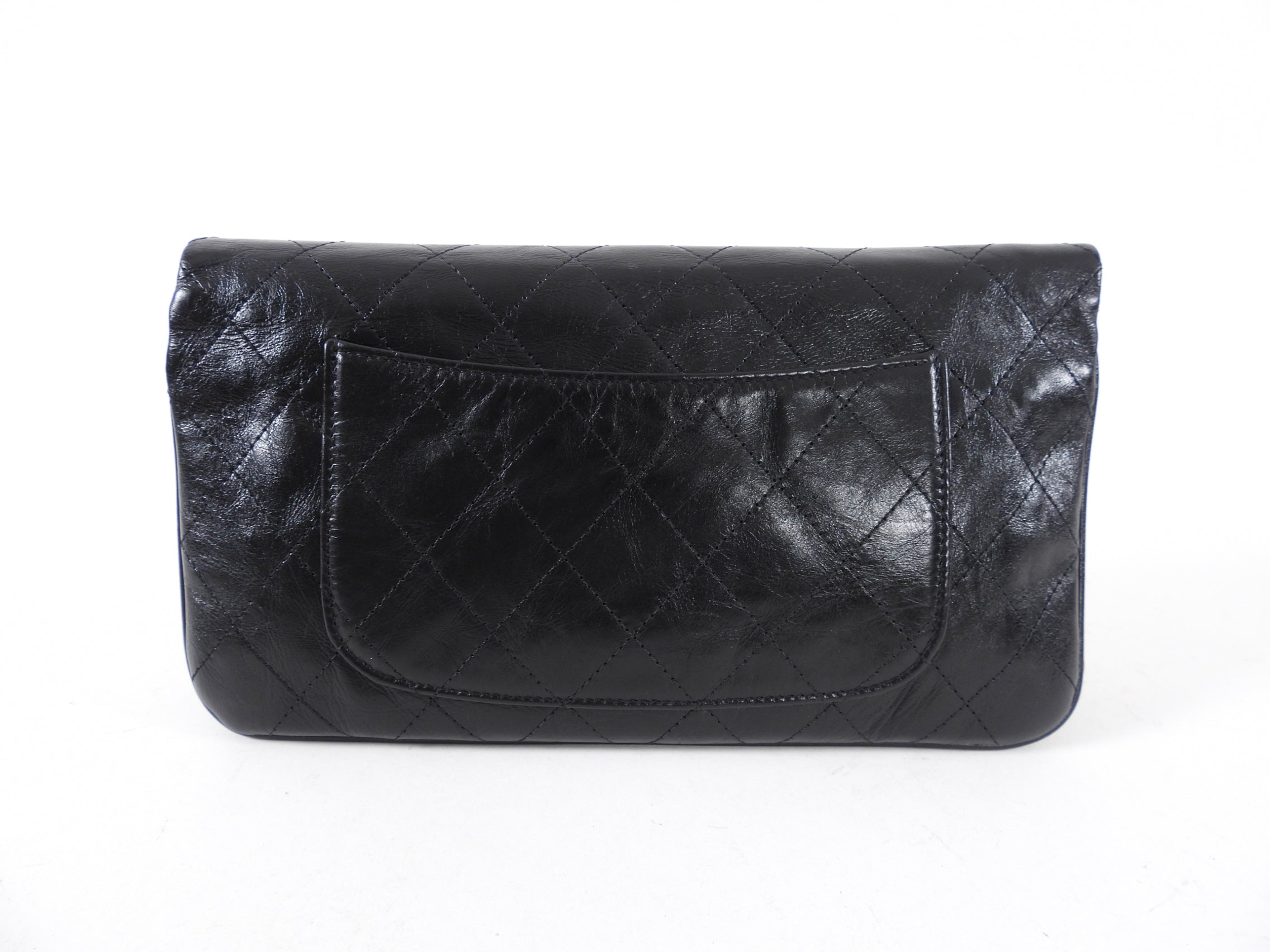 Chanel Small Black and White Quilted  31 Clutch Bag
