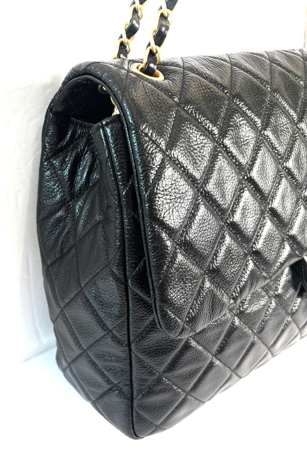 CHANEL QUILTED CALFSKIN LEATHER TRAVEL BAG
