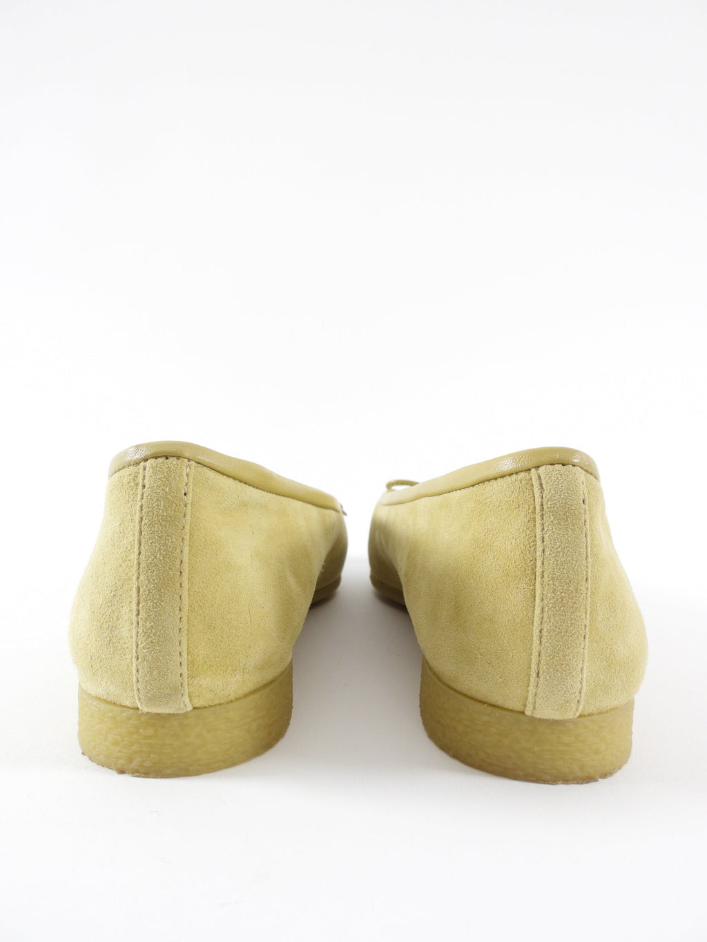 Chanel Beige and Black CC Cap Toe Suede Ballet Flats - 35C