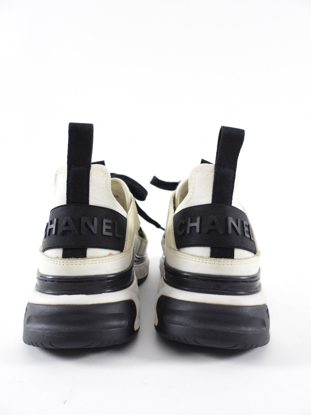 Chanel Interlocking CC Suede Logo Sneakers - 36