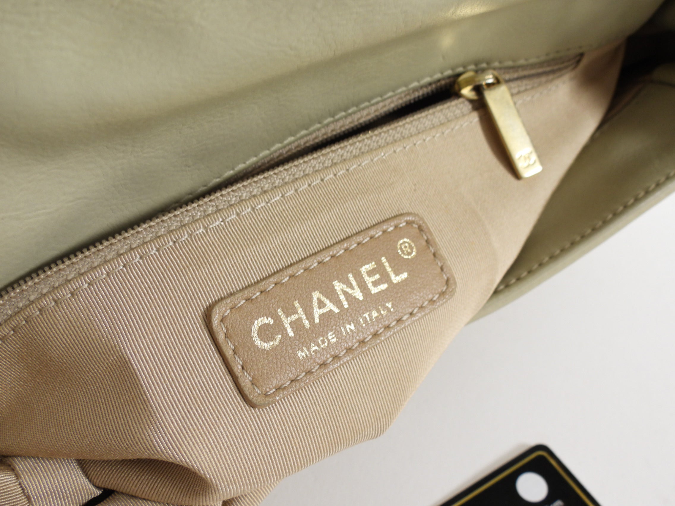 Chanel Greige Leather Ultimate Stitch Flap Bag