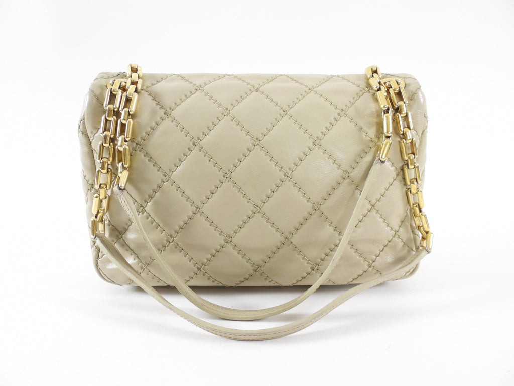 Chanel Greige Leather Ultimate Stitch Flap Bag