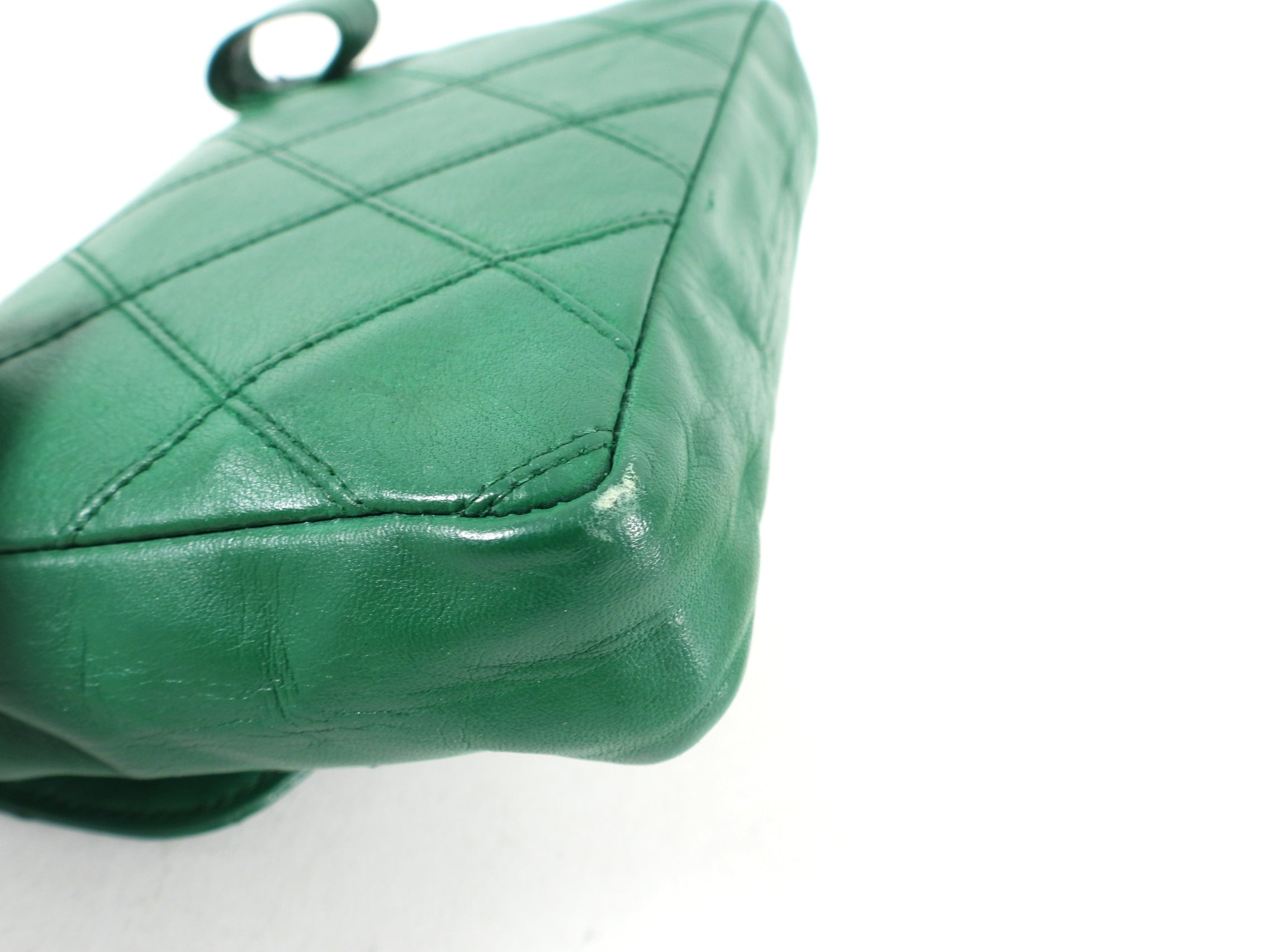 Chanel Vintage Early 1980's Green Belt Waist Bag - 28-30"