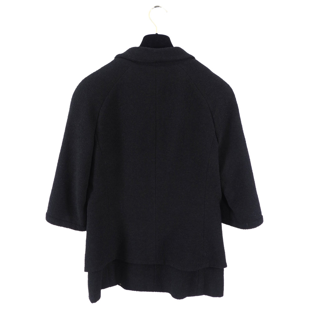 Chanel 07P Black Classic Skirt Suit with Gold CC Buttons - FR40 / 8