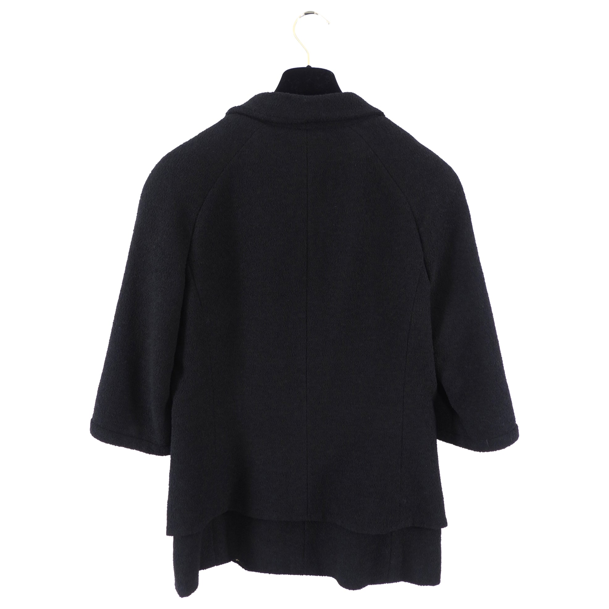 Chanel 07P Black Classic Skirt Suit with Gold CC Buttons - FR40 / 8