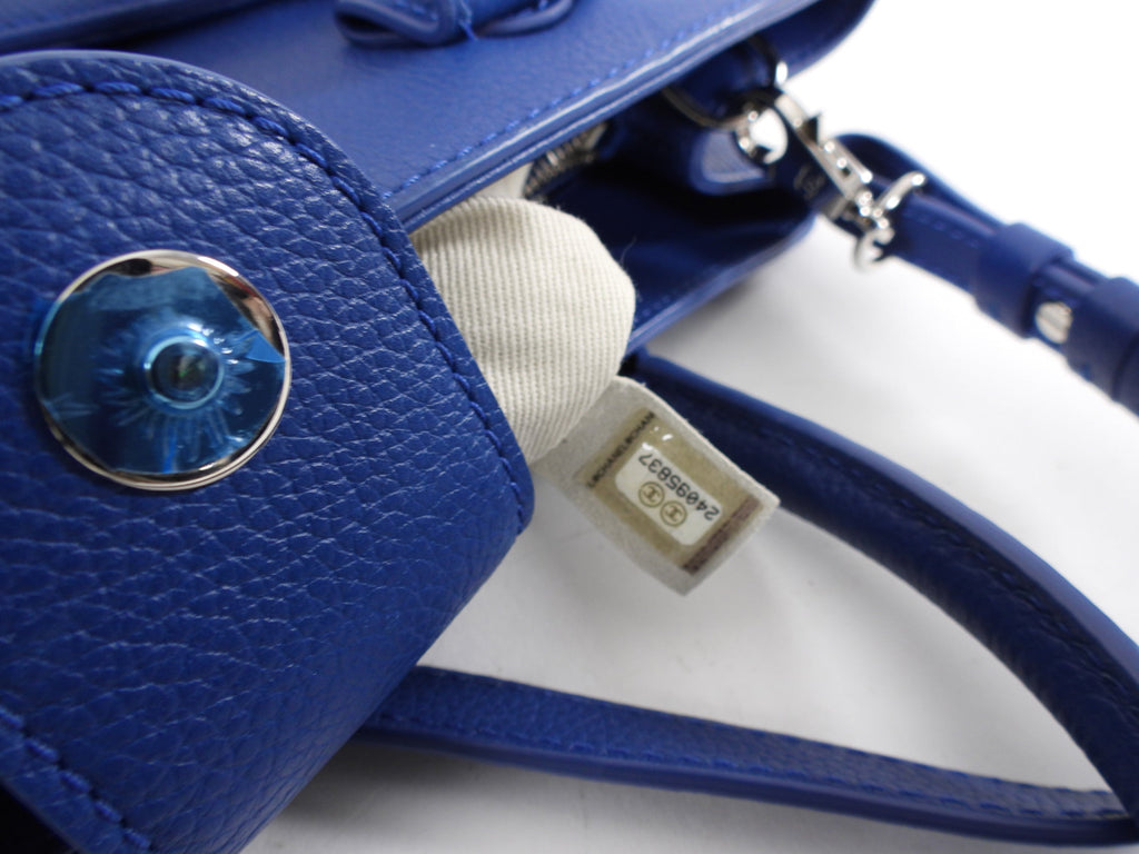 Chanel Blue Small Neo Executive Tote Two Way Bag