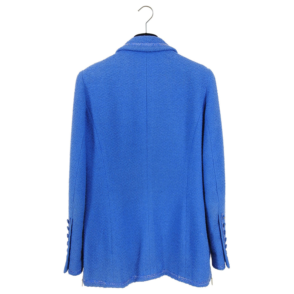 Chanel Vintage 1995 Spring Blue CC Buttons Jacket - 38 / 6