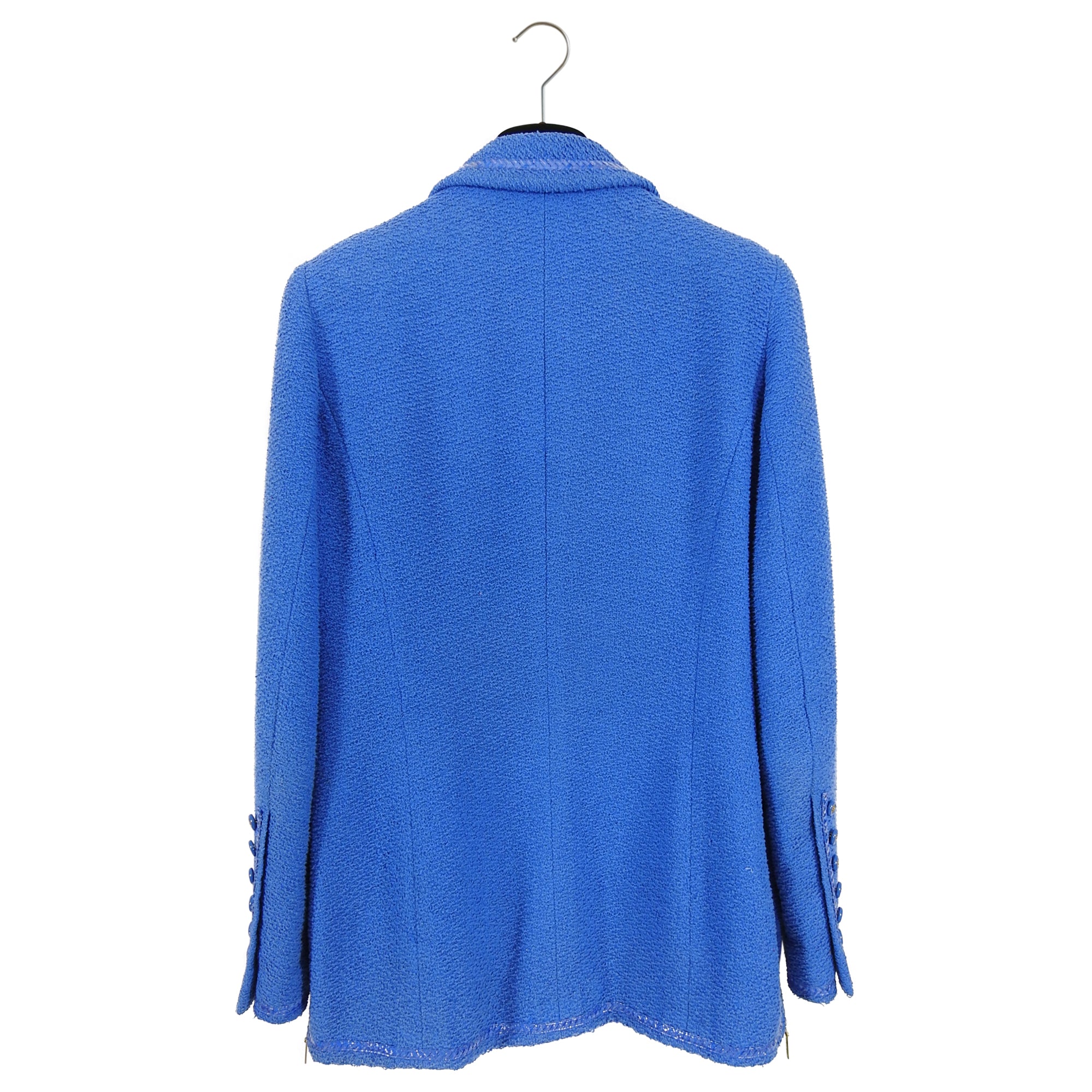 Chanel Vintage 1995 Spring Blue CC Buttons Jacket - 38 / 6