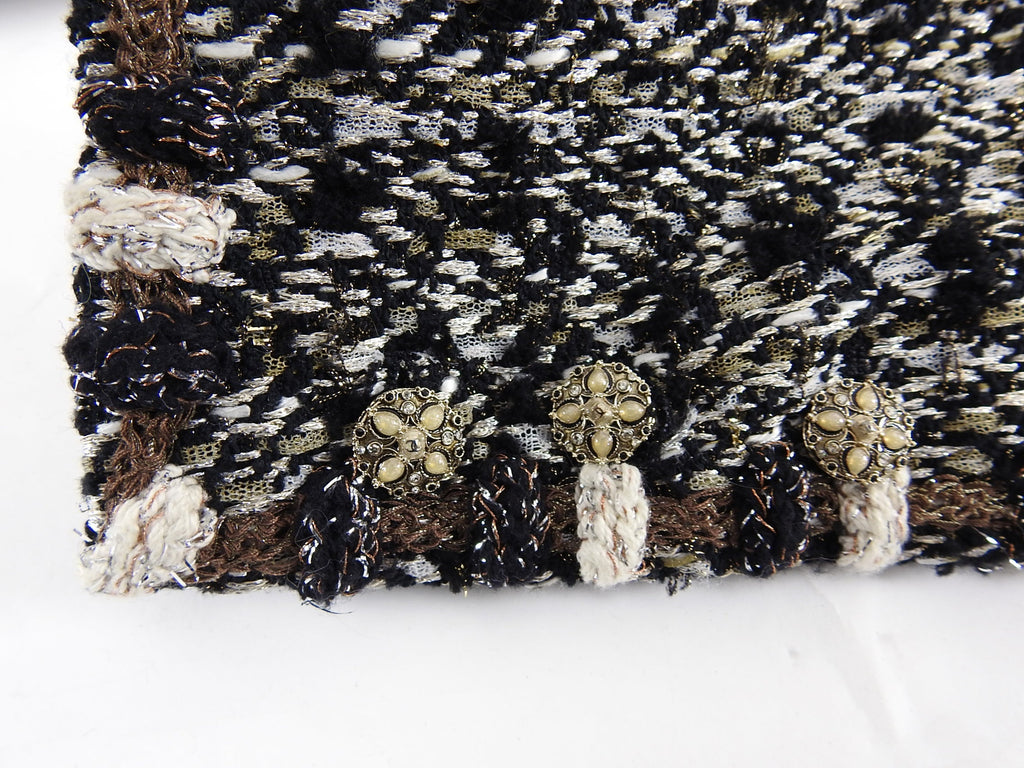 Chanel Pre-Fall 2012 Bombay Runway Gold Tweed Skirt Suit - 38 / 6