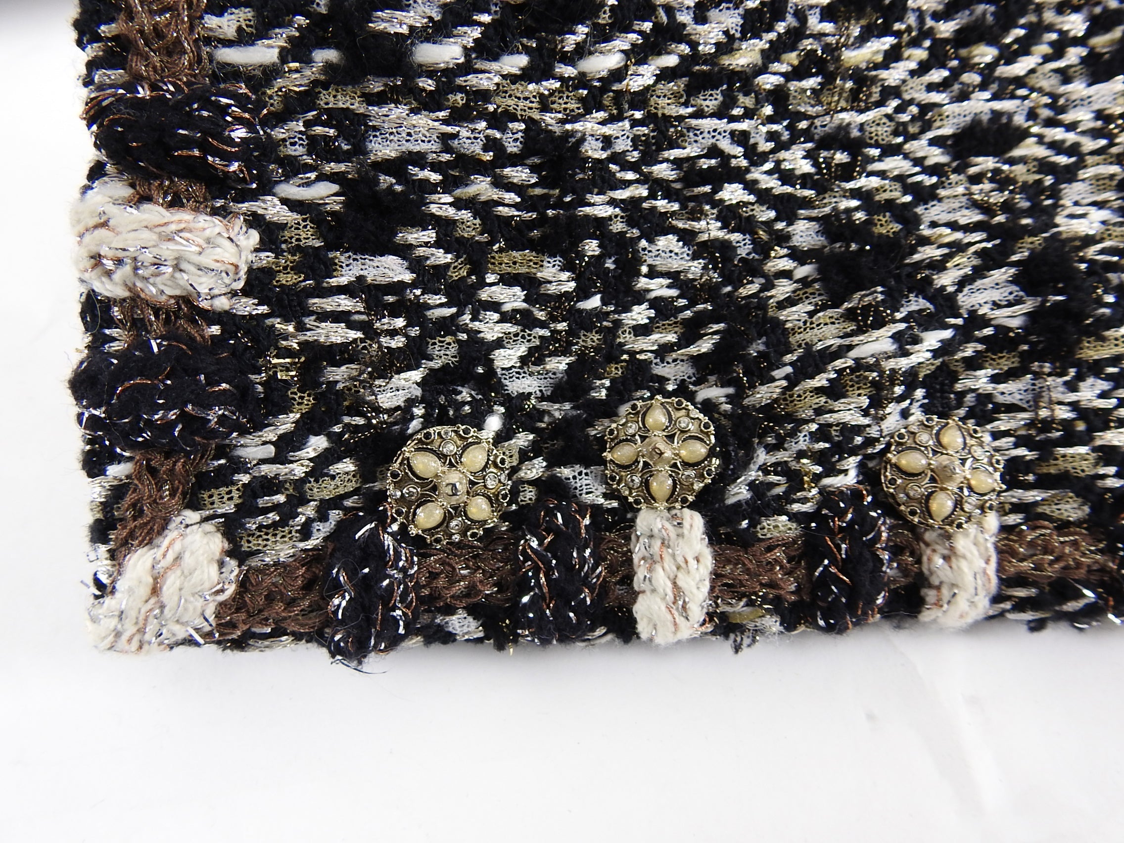 Chanel Pre-Fall 2012 Bombay Runway Gold Tweed Skirt Suit - 38 / 6