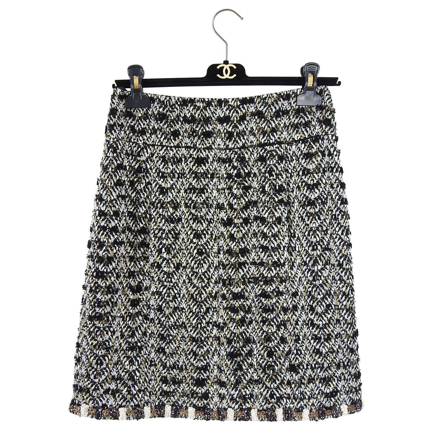 Chanel Pre-Fall 2012 Bombay Runway Gold Tweed Skirt Suit - 38 / 6