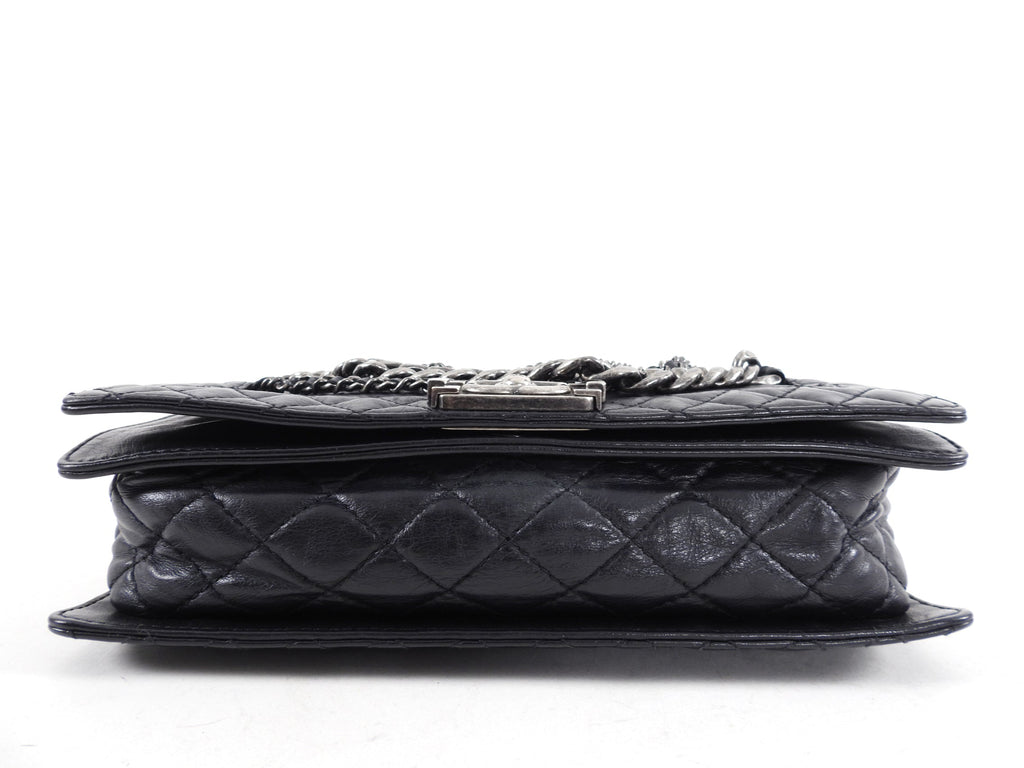 Chanel Paris Dallas Black Medium Boy Enchained Soft Bag