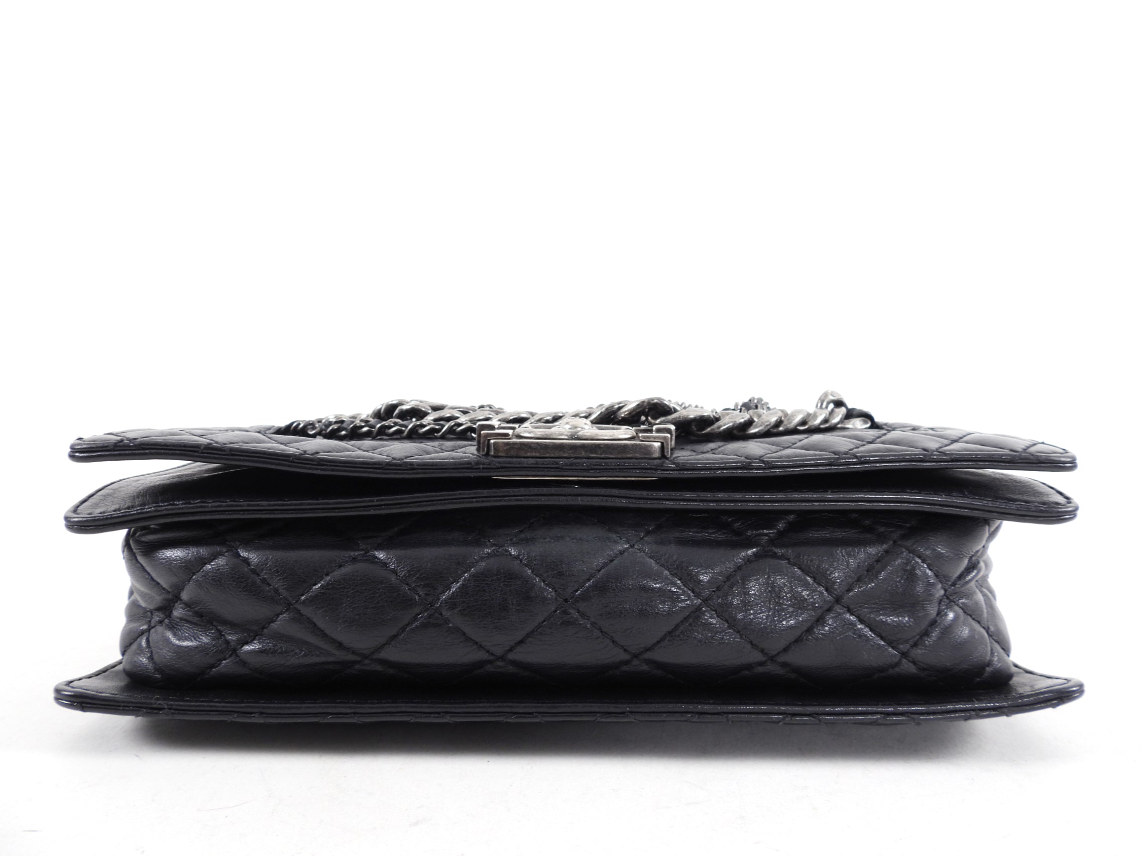 Chanel Paris Dallas Black Medium Boy Enchained Soft Bag