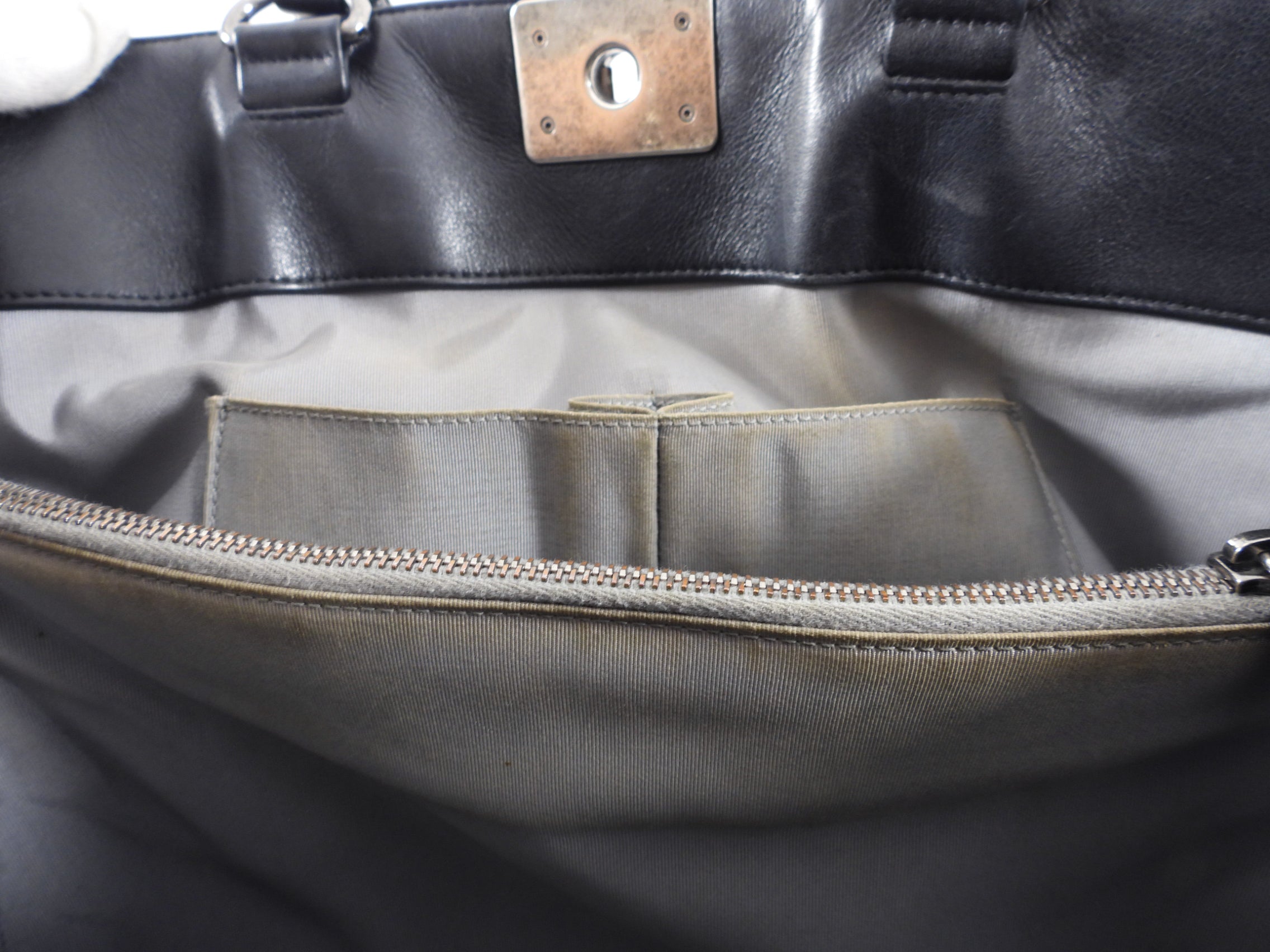 Chanel Black Classic Chevron Large Le Boy Tote Bag