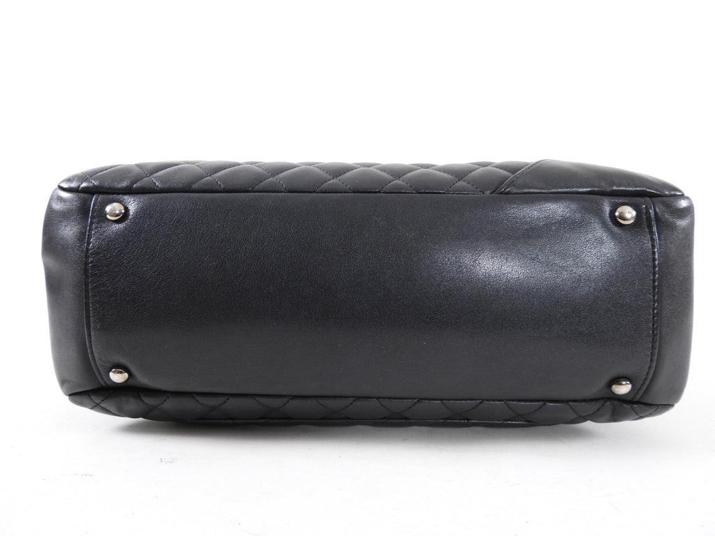 Chanel Black and White Cambon CC Shoulder Flap Bag