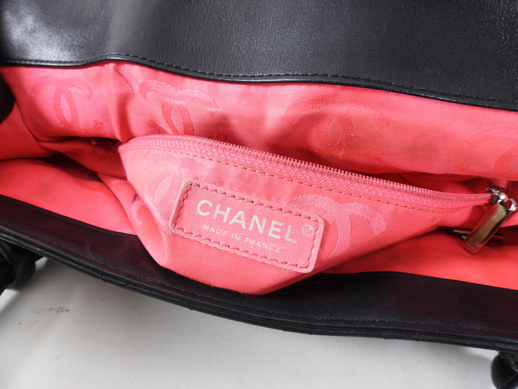 Chanel Black and White Cambon CC Shoulder Flap Bag