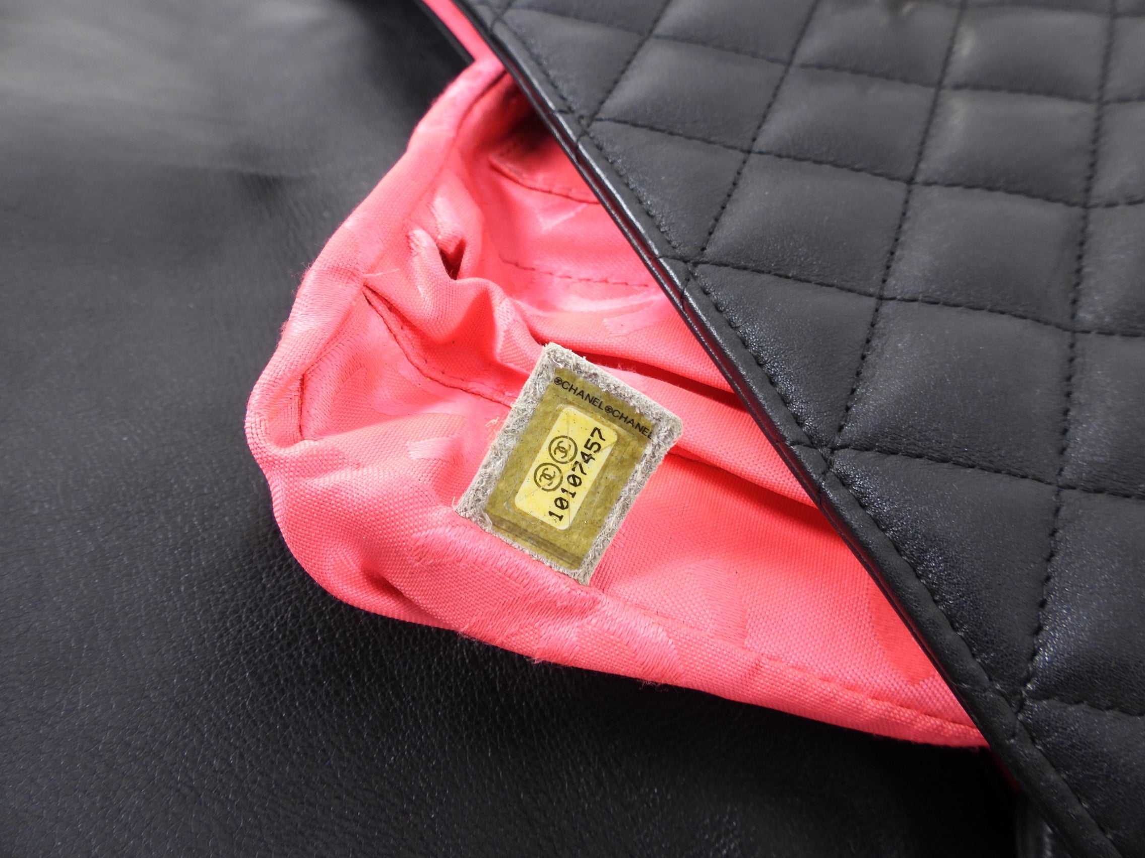 Chanel Black and White Cambon CC Shoulder Flap Bag