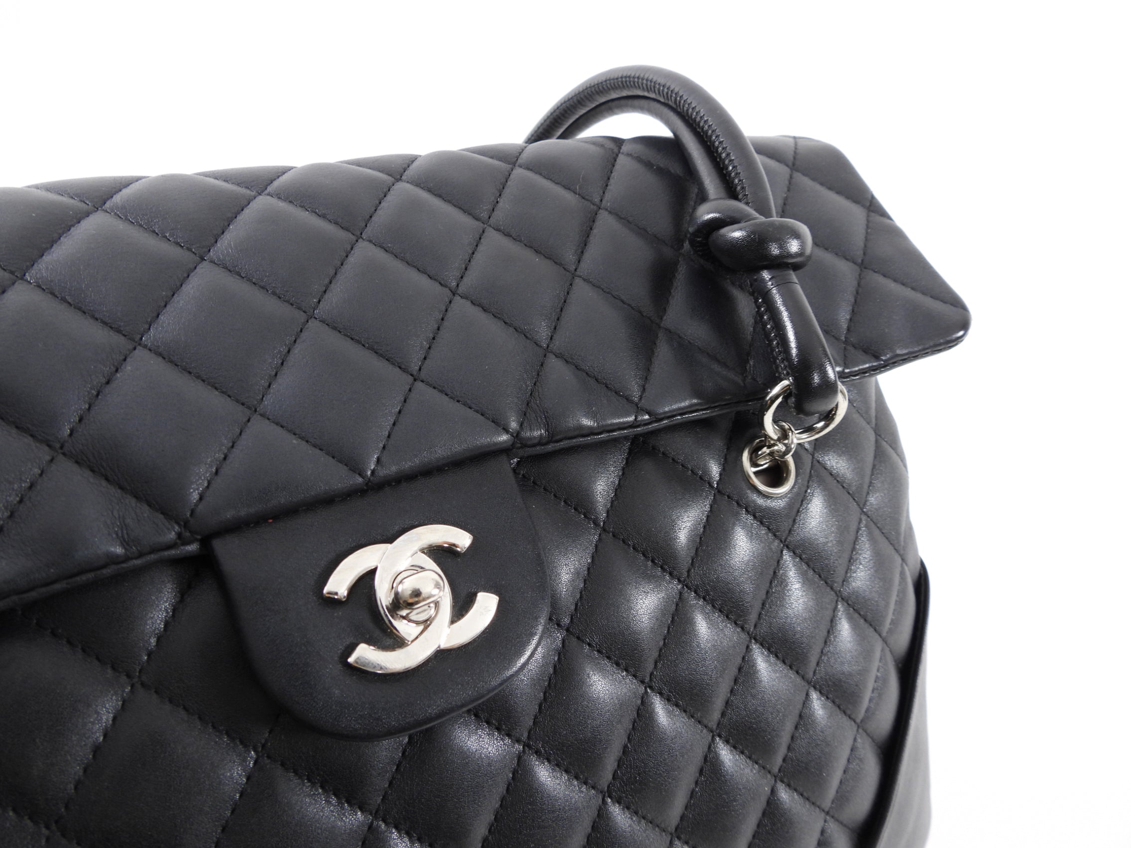 Chanel Black and White Cambon CC Shoulder Flap Bag