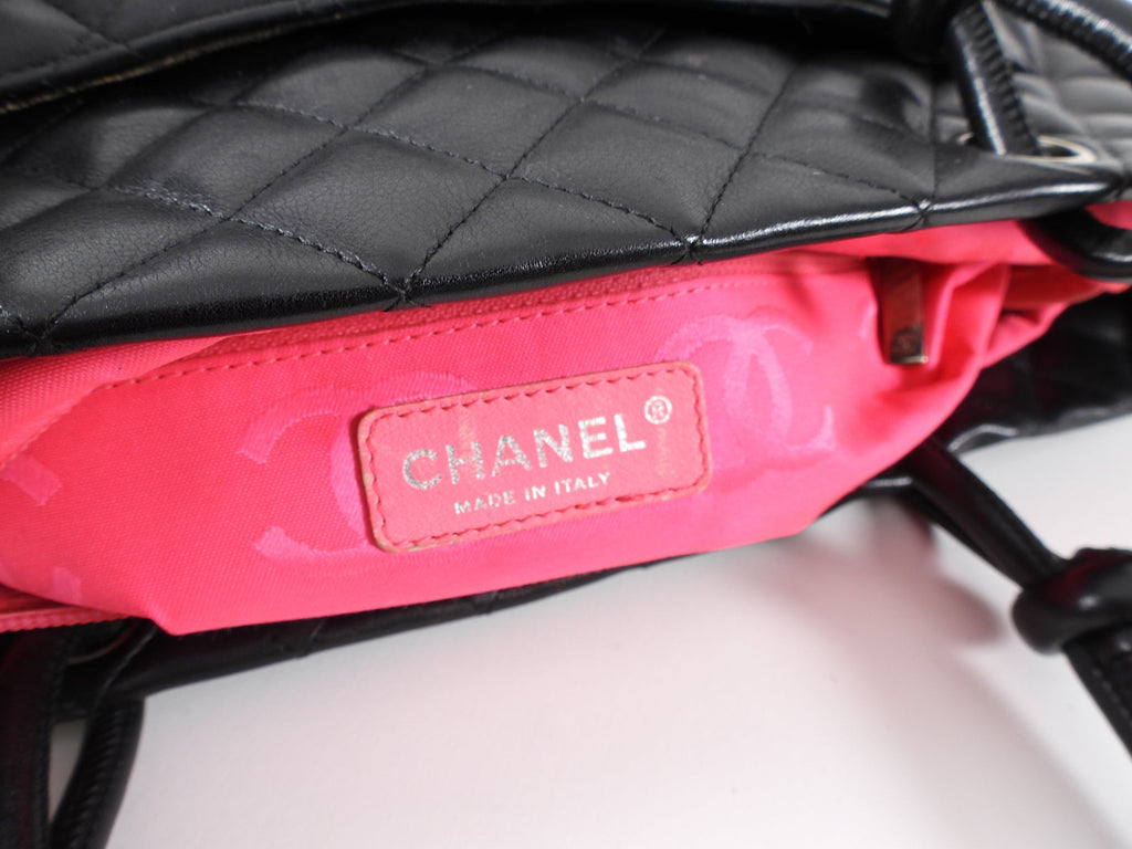 Chanel 2004 Cambon Black and White CC Tote Bag