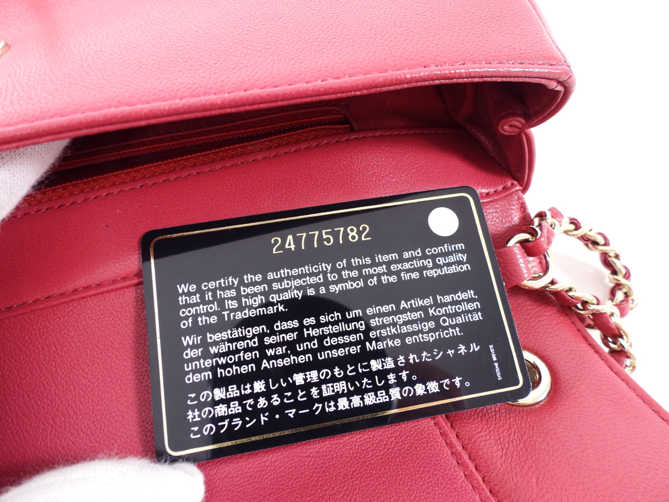 Chanel Cherry Pink Leather Mademoiselle Vintage Medium Flap Bag