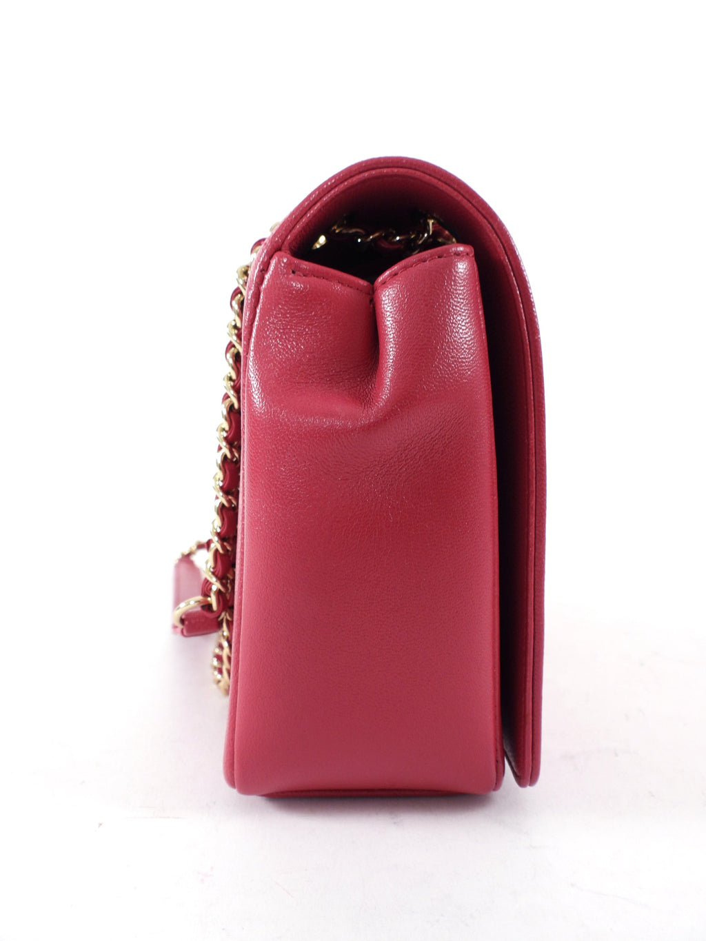 Chanel Cherry Pink Leather Mademoiselle Vintage Medium Flap Bag