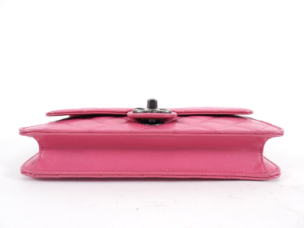 Chanel Crossing Times Cherry Pink Small Flap Bag
