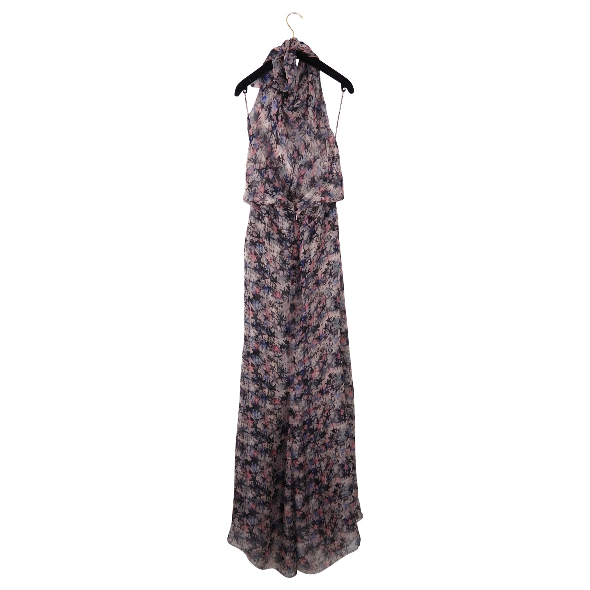 Chanel Pink Star Halter Long Gown - 38
