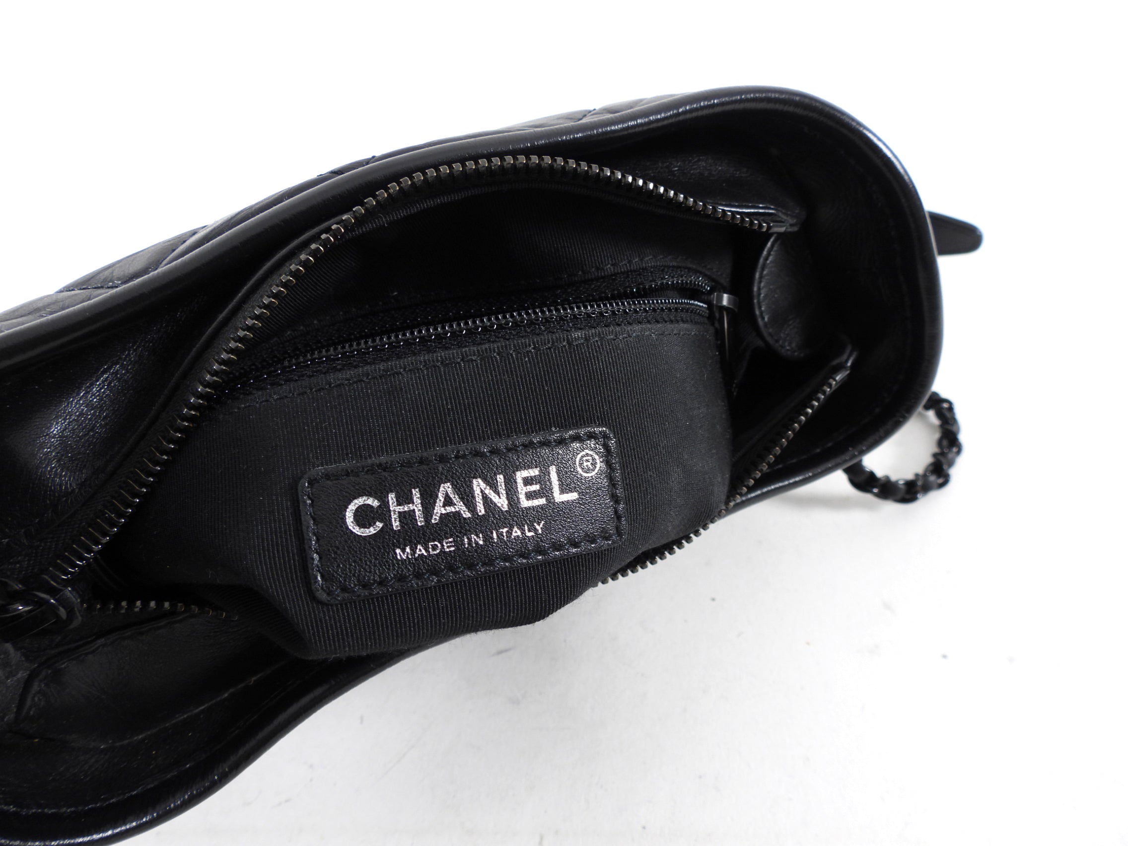 Chanel Gabrielle So Black Small Crossbody Chain Bag