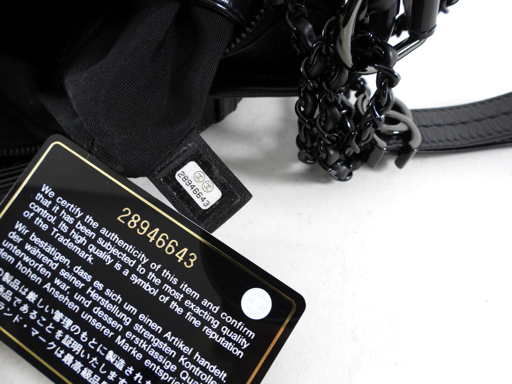 Chanel Gabrielle So Black Small Crossbody Chain Bag