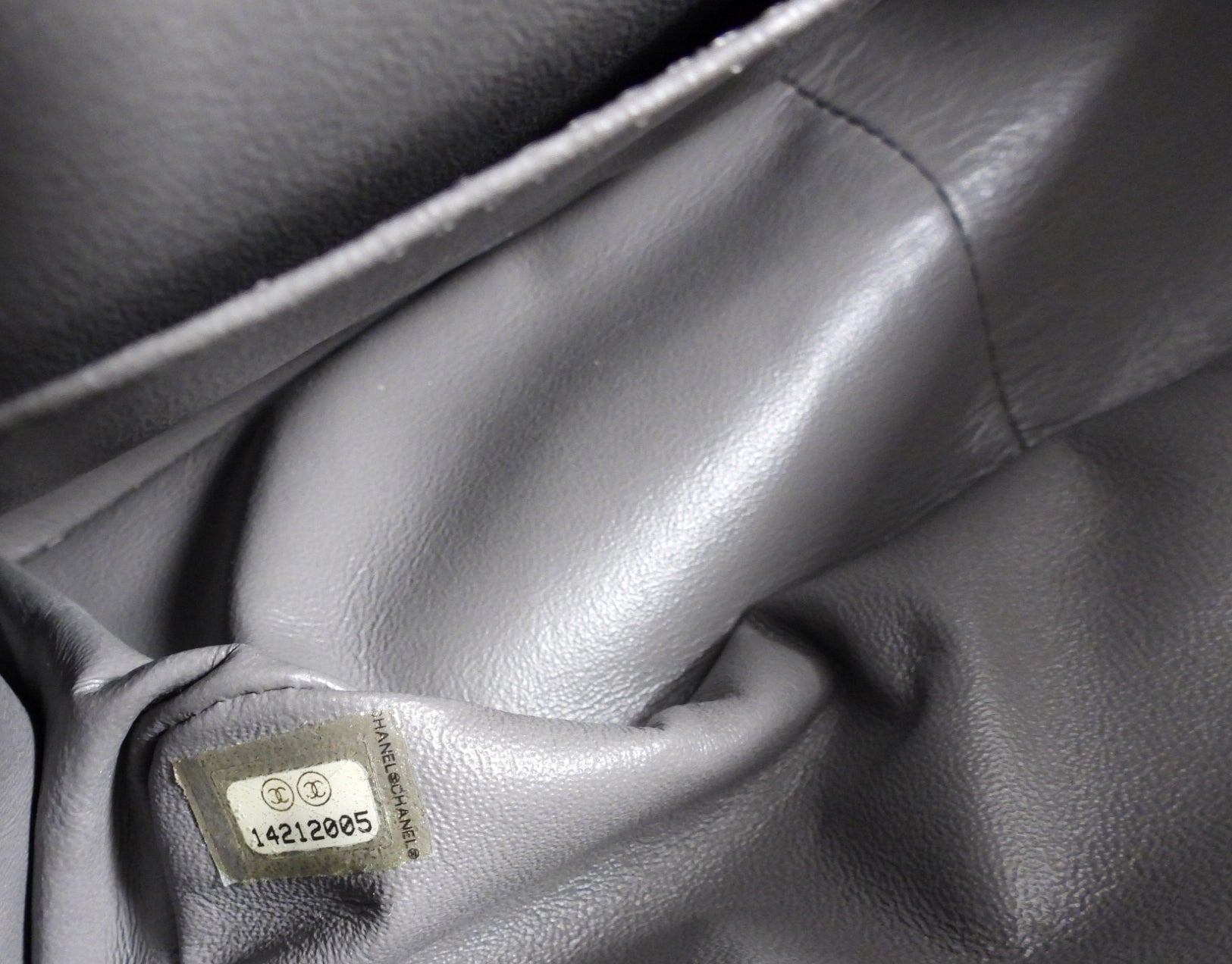 Chanel Grey Aged Calfskin Medium 226 Double Flap Bag