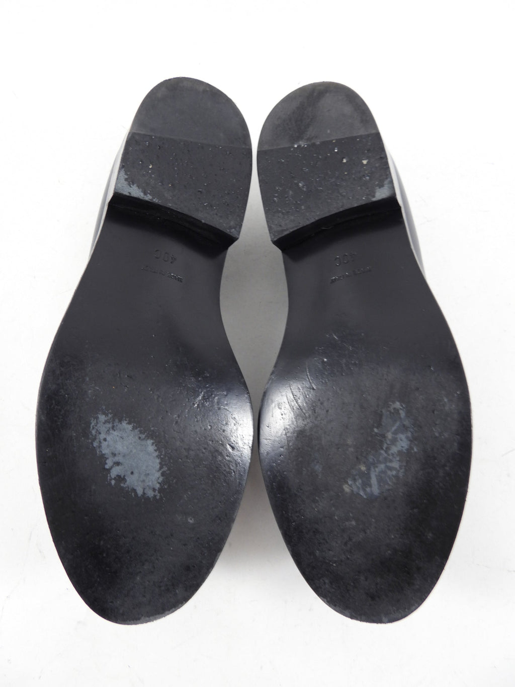 Chanel Black Leather Quilted CC Loafers - 40