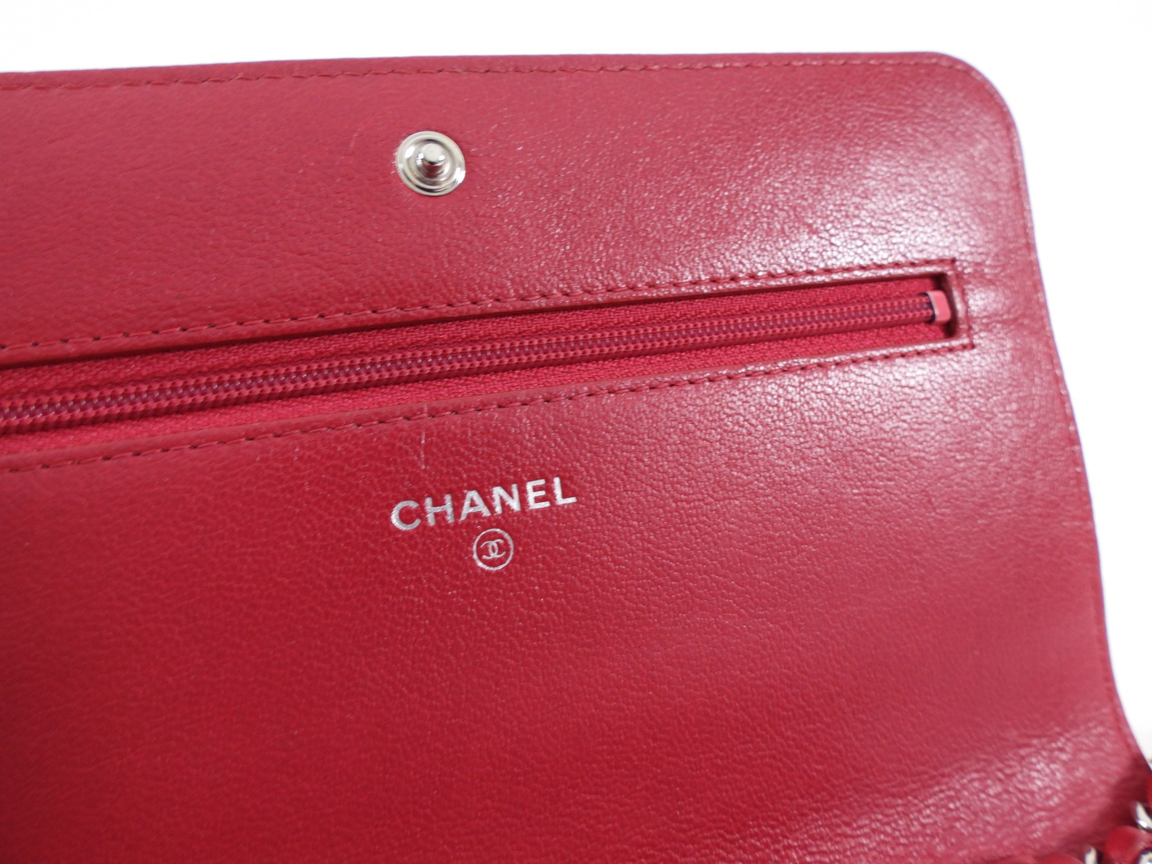 Chanel Cherry Pink Quilted Mademoiselle Wallet on Chain Bag