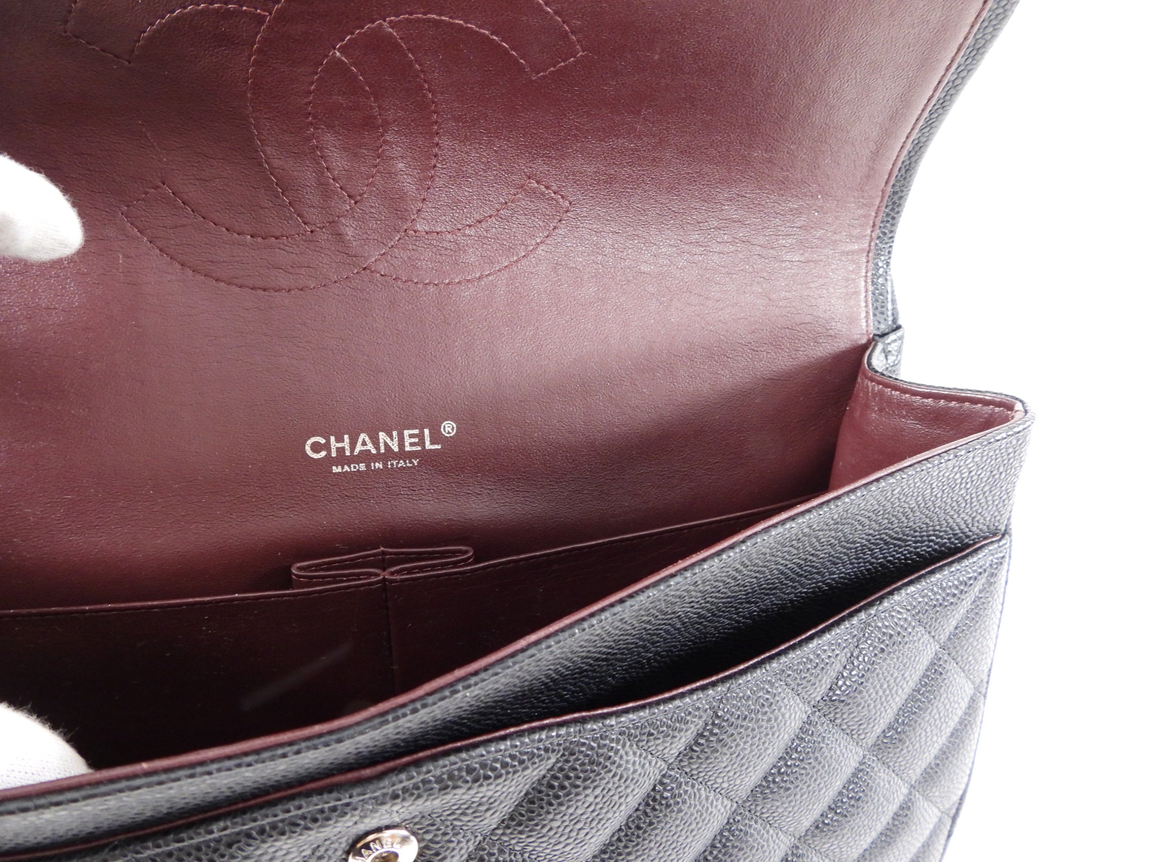 Chanel Black Caviar Maxi Classic Double Flap Bag