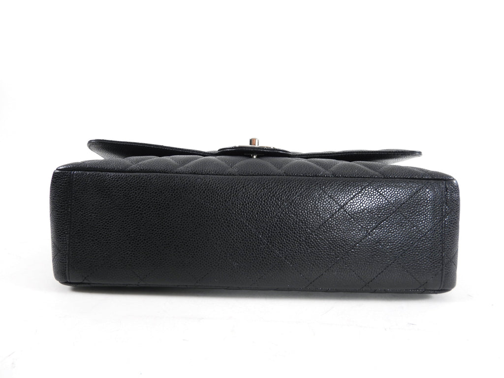 Chanel Black Caviar Maxi Classic Double Flap Bag