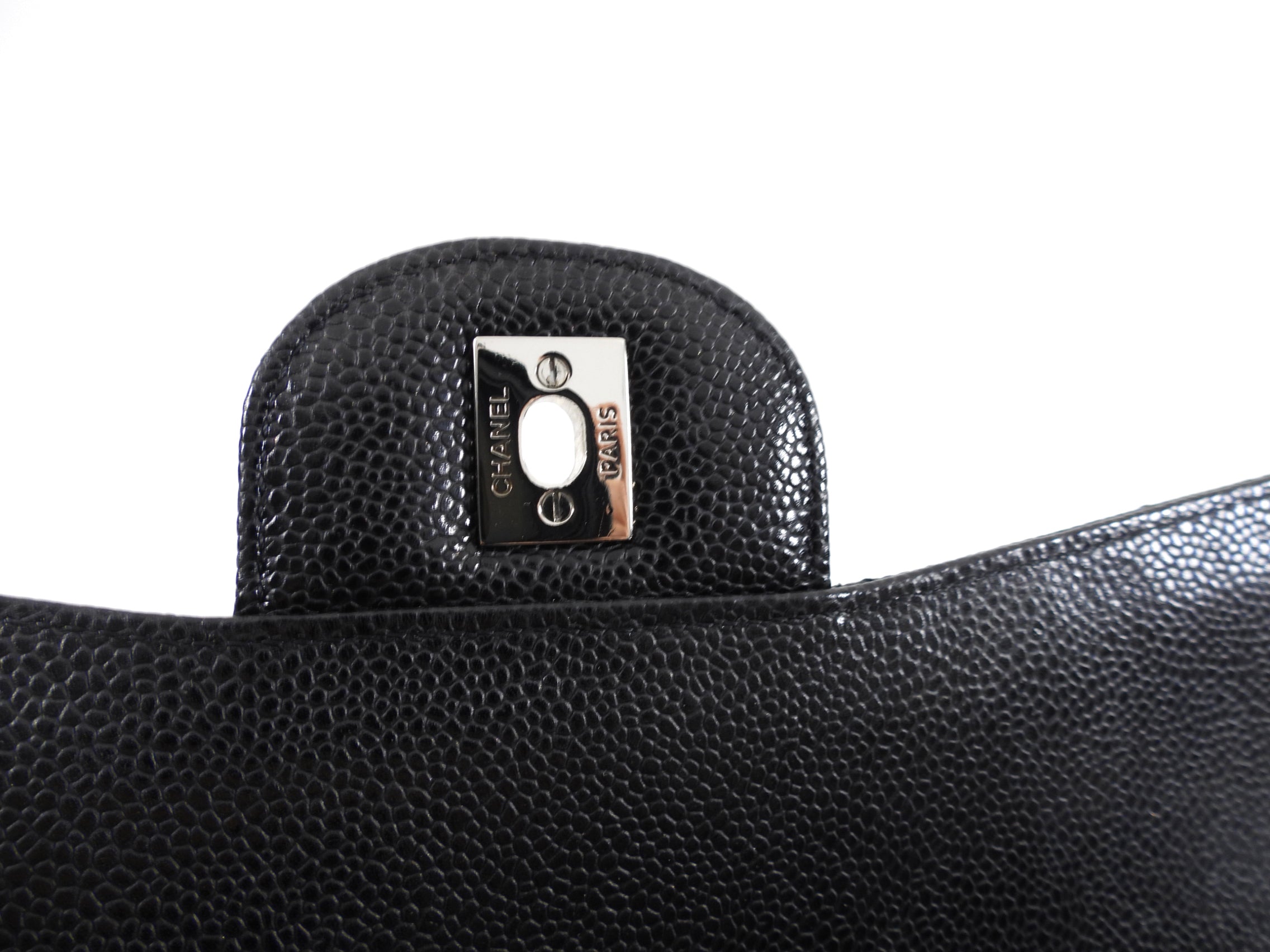 Chanel Black Caviar Maxi Classic Double Flap Bag