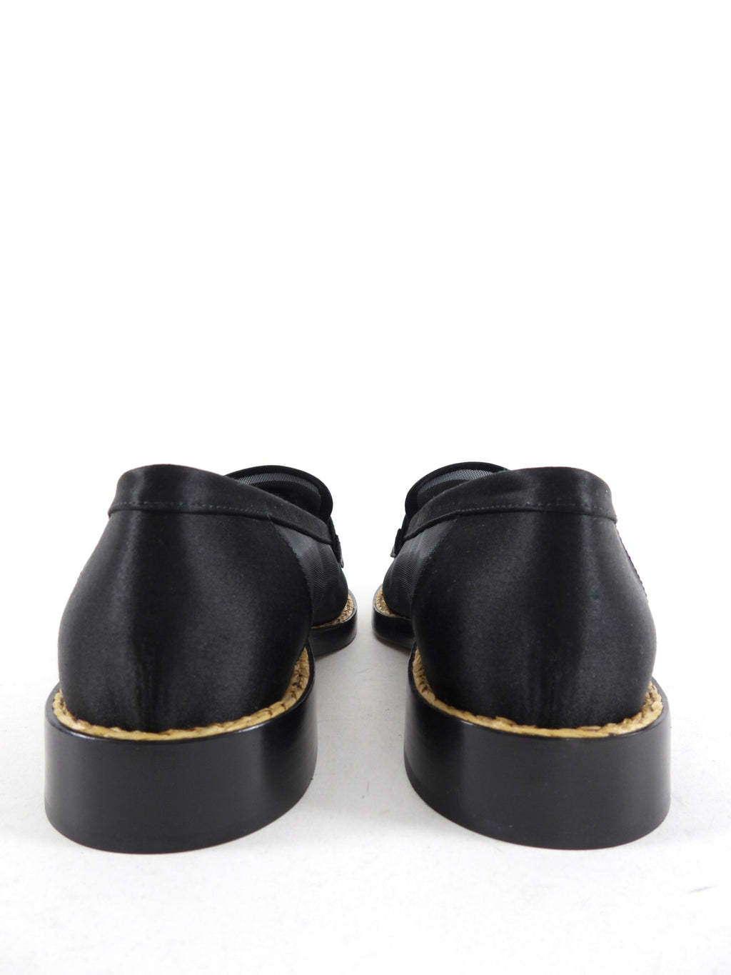 Chanel 2022 Black Mesh Beaded CC Loafers - 37 (EU37.5)