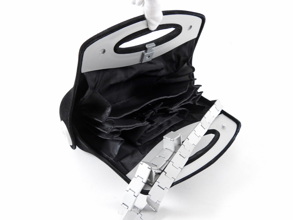 Chanel Black  Suede 2005 Millenium Hip / Butt Bag