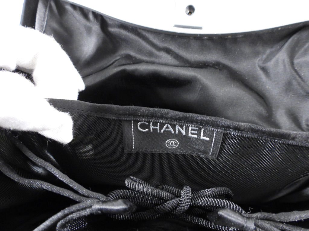 Chanel Black  Suede 2005 Millenium Hip / Butt Bag