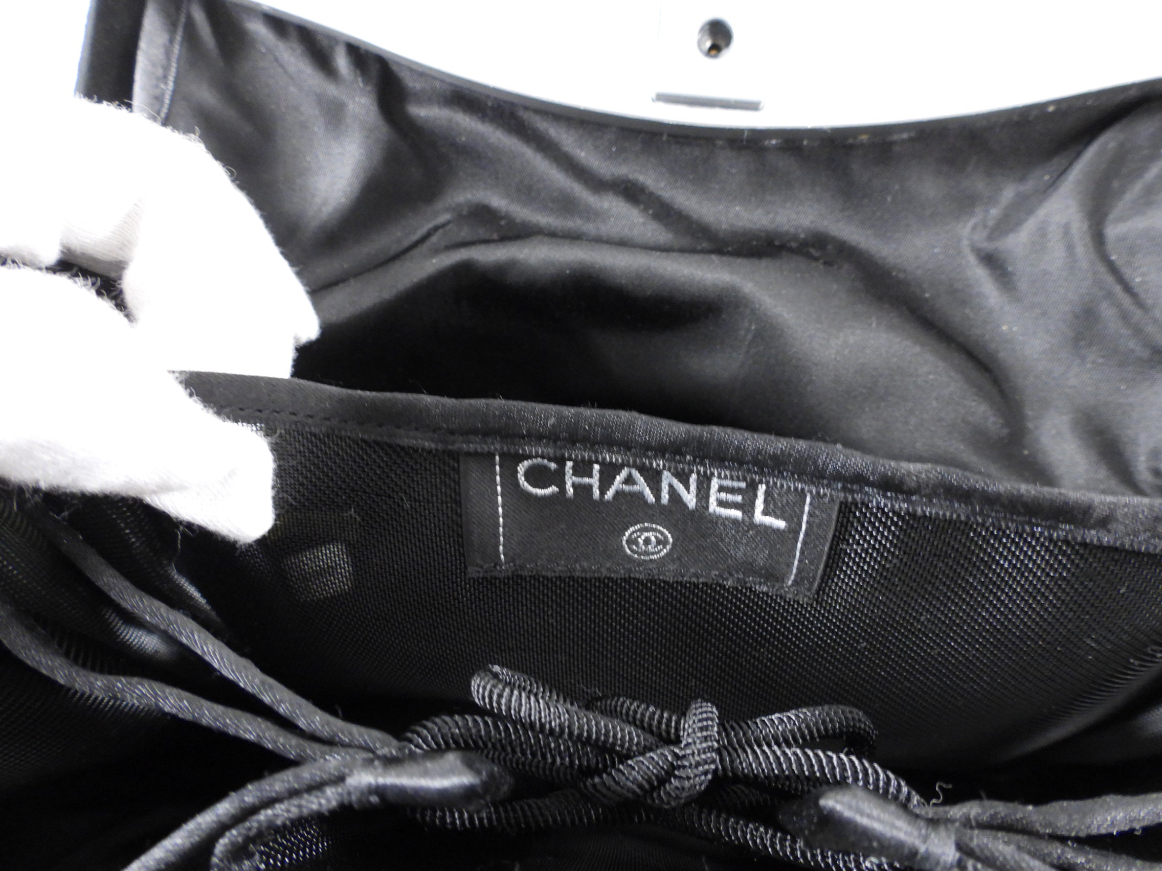 Chanel Black  Suede 2005 Millenium Hip / Butt Bag