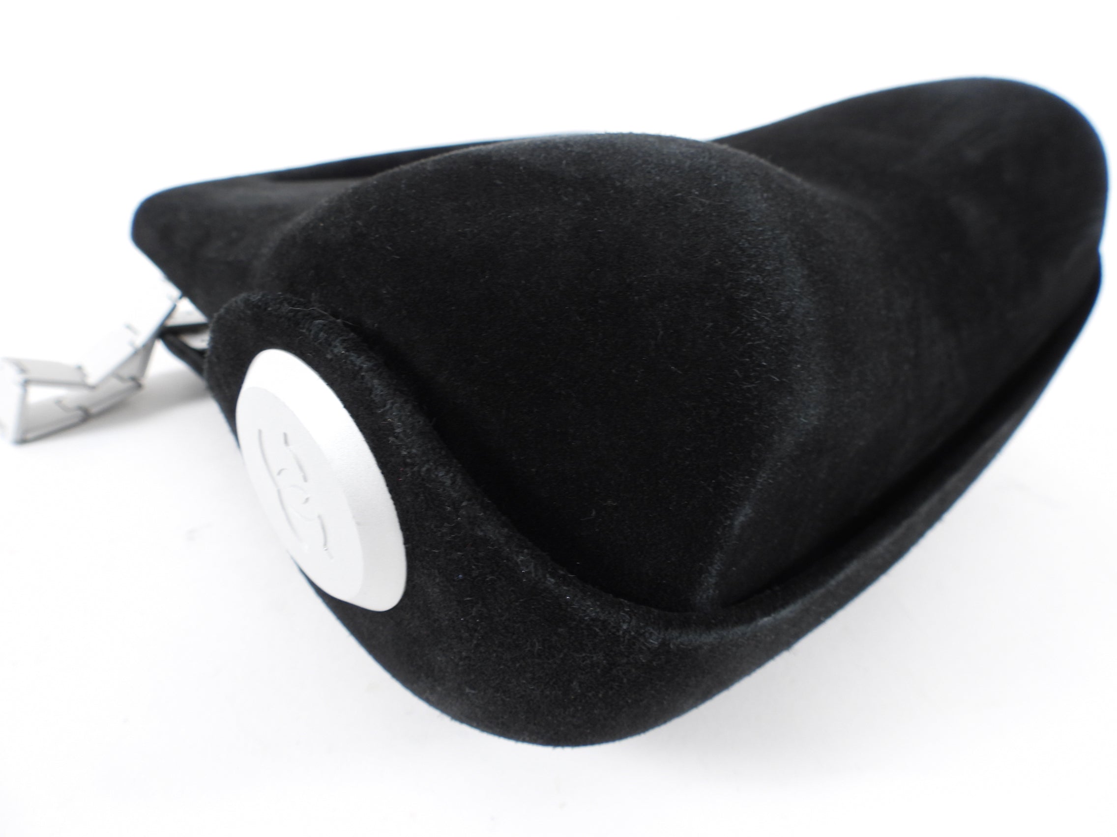 Chanel Black  Suede 2005 Millenium Hip / Butt Bag