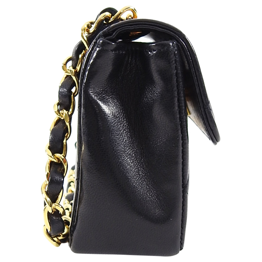 Chanel Vintage 1989-1991 Micro Mini Lambskin Flap Bag