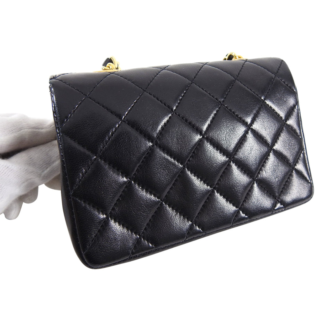 Chanel Vintage 1989-1991 Micro Mini Lambskin Flap Bag