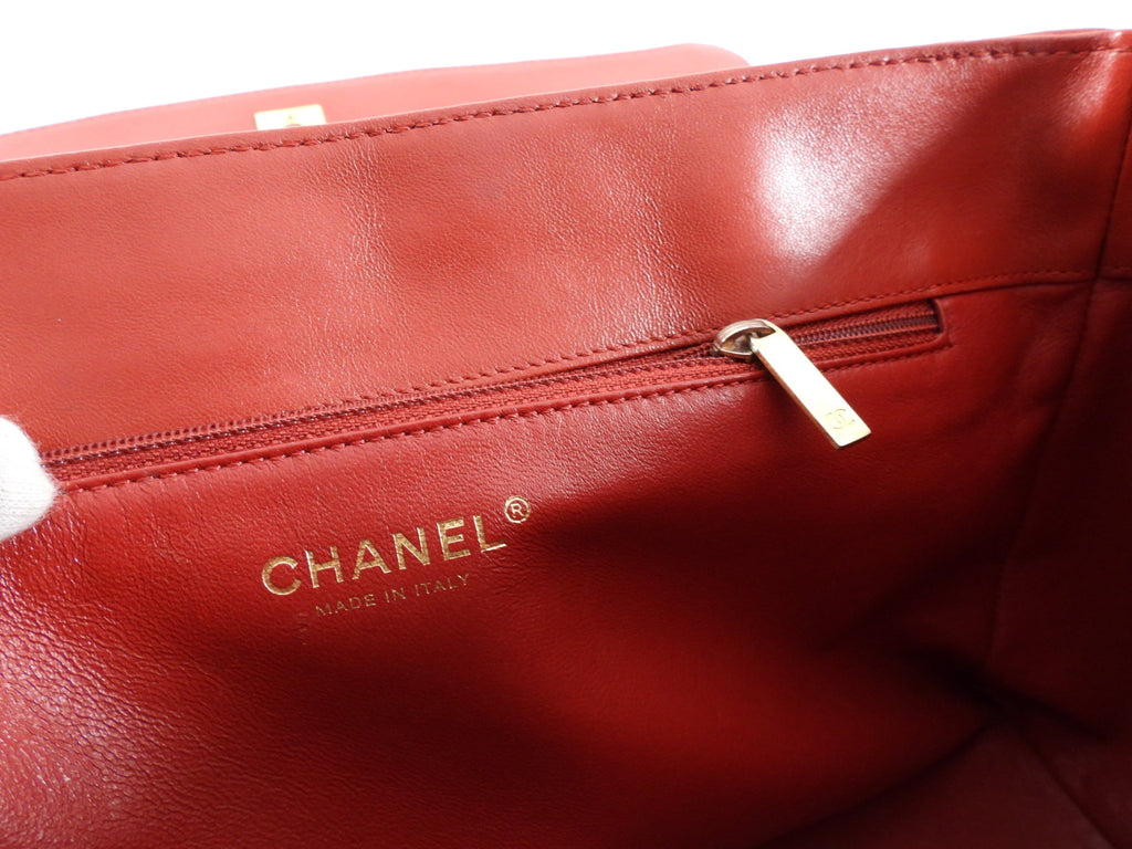 Chanel Dark Red Quilted Leather Misia Flap Shoulder Bag