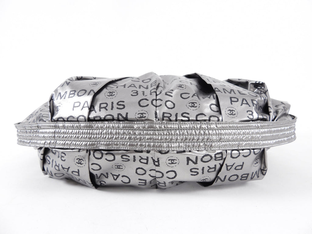 Chanel Silver Unlimited Nylon Hobo Shoulder Bag