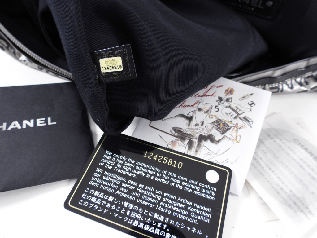 Chanel Silver Unlimited Nylon Hobo Shoulder Bag
