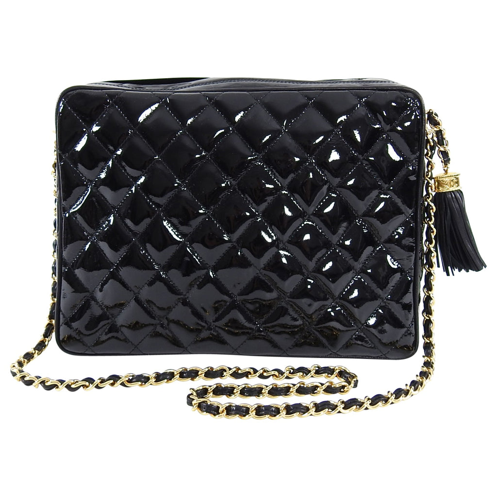 Chanel Vintage 1986 Patent Leather Shoulder Bag