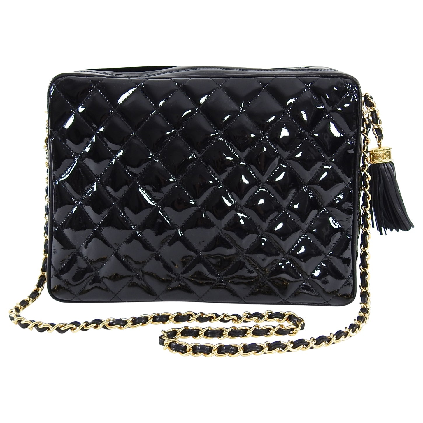 Chanel Vintage 1986 Patent Leather Shoulder Bag