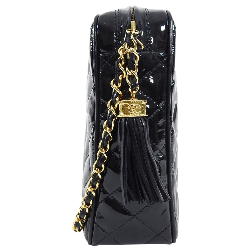 Chanel Vintage 1986 Patent Leather Shoulder Bag